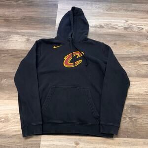 Nike NBA Cleveland Cavaliers Black Mens M Basketball Mini Swoosh Pullover Hoodie